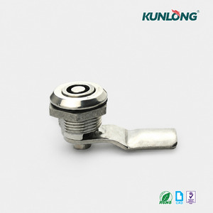 <span class=keywords><strong>Serratura</strong></span> <span class=keywords><strong>a</strong></span> Compressione <span class=keywords><strong>a</strong></span> Quarto di Giro con Finitura Spazzolata e Corpo del Cilindro Sigillato per Armadi di Controllo Ascensori e Quadri Elettrici - Product Image 4
