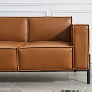 Guangzhou Factory Leather Fabric Sectional <b>Office</b> Reception <b>Sofa</b> Set for Villa <b>Office</b> Waiting Room Leisure Synthetic Leather - Product Image 5