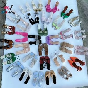 Sandalias de tacón alto de verano para mujer, estilo africano, de moda, con lazo y diamantes de imitación, para comercio exterior. - Product Image 1