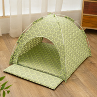 Tente pour animaux de compagnie, imperméable, portable, pliable, lit pour chat et chien, couleur unie simple, respirante