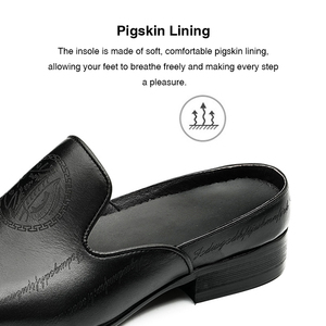 Chaussures d'affaires OEM personnalisées pour hommes, style britannique, tendance, à bout pointu, rehaussantes, en cuir véritable, confortables et respirantes, pour l'été et l'automne - Product Image 4