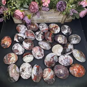 Pierres de palmier en agate du Mexique pierre de palmier en cristal naturel pour la guérison Fengshui