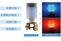 Lampu keamanan strobo LED warna ganda, suar kedip tenaga surya, kontrol Sensor peringatan untuk penggunaan jalan taman, standar CE bersertifikasi IP54