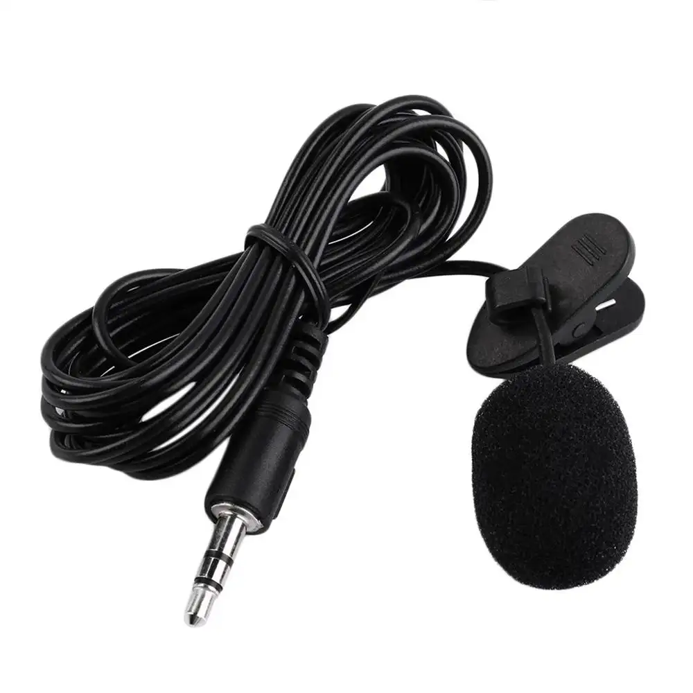Free Ship Microphone Mini Singing 3.5 mm Wired MIC Clip For Laptop PC Computer One-Stop Service FBA Sending Free Barcode