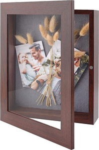 Marco <span class=keywords><strong>de</strong></span> Fotos <span class=keywords><strong>de</strong></span> Madera Ecológico <span class=keywords><strong>de</strong></span> Tamaño Personalizado, Caja <span class=keywords><strong>de</strong></span> Exhibición para Collages, Colecciones, Recuerdos, 6 Pines Incluidos, Arte <span class=keywords><strong>de</strong></span> Pared - Product Image 5