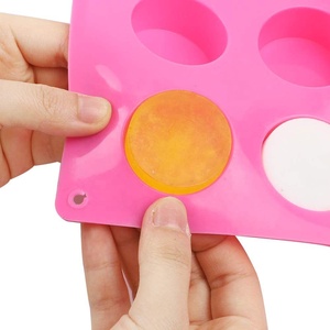 Diskon besar cetakan sabun silikon silinder 15 rongga cetakan kue silikon bulat untuk sabun buatan tangan bar Lotion bom mandi coklat - Product Image 3