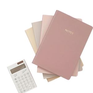 Wholesale Custom Gold Stamp College Ruled A5 Thermal Binding Hardcover Leather <b>Diary</b> <b>Notebook</b> Journals 100 Sheets Gift - Product Image 1