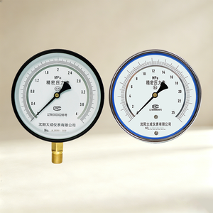 YB-150 고정밀 0.25% 압력 게이지 150mm 직경 IP54 보호 황동 연결 탄소강 케이스 0Bar-600bar - Product Image 1