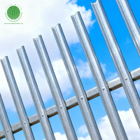 Clôture de grilles en acier antirouille galvanisé pour limite fixée au mur