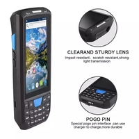 Alta calidad 4 + 64GB 4,5 pulgadas Industrial PDA Android 13 Terminal móvil de mano resistente NFC WiFi escáner de código QR para Stock