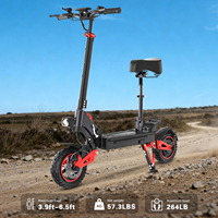 Trottinette électrique haute puissance pour adultes, moteur brushless 1600W, suspension intégrale, freins à disque doubles, 50 km/h, entrepôt Europe