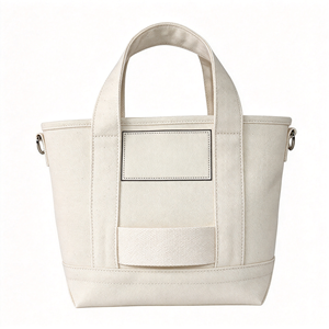 Sac bandoulière messager en toile blanche personnalisé pour femme 2022, avec lettres décoratives, style étudiant japonais, collection Printemps-Été - Product Image 1