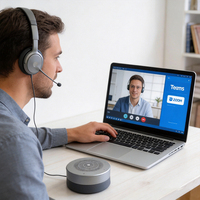 Vente directe usine : Microphone filaire haute fidélité à matrice simple avec 360 points d'écoute °   Prise de son omnidirectionnelle et réduction intelligente du bruit