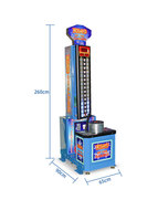 Machine d'arcade de boxe à pièces Machine de jeu de test de force Hégémonie roi de la formation de machine de boxe de marteau