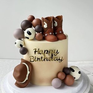 Decorazione Per Torta 13° Compleanno Glitter Oro E Nero - Topper Per Ragazze E Ragazzi - Include Bastoncini E Adesivi