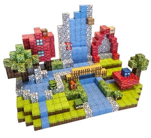 106PCS rừng từ xây dựng Cube trò chơi xây dựng đồ chơi STEM xếp chồng khối xây dựng đồ chơi 2.0 cm OEM ASTM CPC CE EN71 - Product Image 1