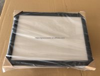 Bandeja de Madera de Nogal para Laptop con Inserto de Papel A3 Intercambiable y Reemplazable DIY, Bolsa Acolchada con Cremallera y Tapa de Cristal