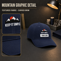 Casquette de baseball personnalisée à 6/5 panneaux avec sangle réglable, design unisexe, style sportif, mode décontractée, utilisation toute saison