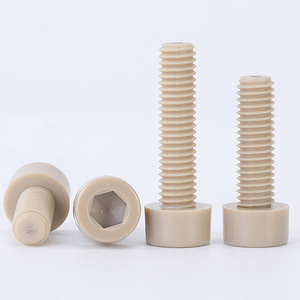 Ốc vít đầu lục giác tiêu chuẩn ISO bằng nhựa chịu nhiệt độ cao M14 M16 M18 M20 PEEK bu lông - Product Image 1
