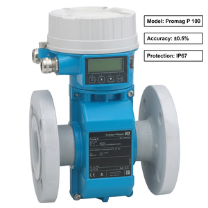 Medidor de Flujo Original Endress+Hauser 5P1B Proline Promag P 100, Medidor de Flujo 5P1B E+H con Revestimiento de PTFE/PFA - Product Image 1