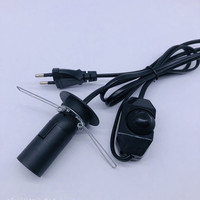 Cordon d'alimentation pour lampe à sel E14 de 180 cm avec variateur ou interrupteur 303, support de lampe et câble pour lampe à sel de l'Himalaya ou lampe à lave