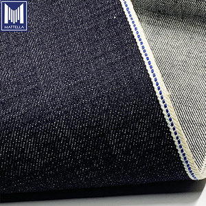 ผ้ายีนส์ผ้ายีนส์ผ้าย้อมสีฟ้า14ออนซ์สีครามผ้ายืดสไตล์ญี่ปุ่น - Product Image 6