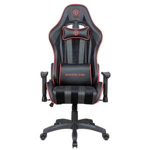 人间工学的オフィスコンピュータ黒赤ゲームチェアゲーマーPVCレザーレーシングゲーミングチェア - Product Image 2