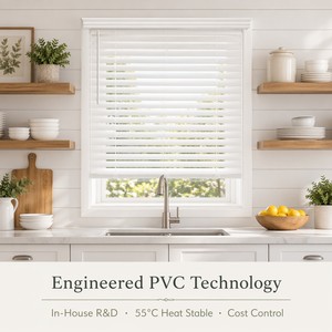 Persianas Venecianas de Madera y Madera Sintética Directas de Fábrica, Revestimientos de Ventanas Hechos a Medida, Servicio OEM ODM para Marcas Globales - Product Image 2