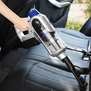 Handheld <b>Vacuum</b> Cleaner V10 Silver Blue Brushless Motor <b>Portable</b> Dry Cleaning For Home Use - Product Image 4