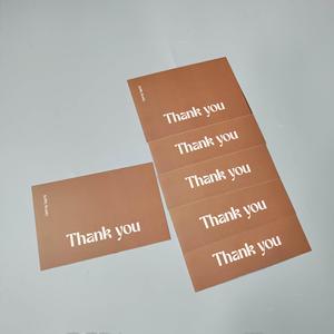 Tarjeta de agradecimiento personalizada de lujo, a todo color, con impresión a doble cara, tarjetas de inserción para paquetes de pequeñas empresas, para tiendas en línea - Product Image 3