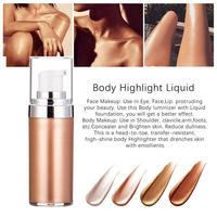 Huile surligneur visage bio vegan de luxe scintillante personnalisé crème scintillante longue durée pour le corps parfum de maquillage personnalisé