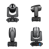 Cabeza Móvil LED de 180W con Efecto Beam y Halo de Doble Cara, RGBW, Rotación Infinita de 360°, DMX512, Equipo de Iluminación para Discotecas, Bares y Escenarios