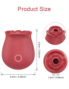 Vibratore Clitorideo a Suzione con 10 Modalità, Ricaricabile USB, Stimolatore per Capezzoli, Luminoso al Buio, Impermeabile, Dildo a Rosa, Giocattolo Sessuale - Product Image 5