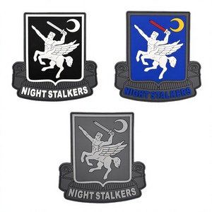 NIGHT STALKERS Nightcrawler Badge d'insigne tactique en caoutchouc souple écologique 3D résistant à l'eau 8,5x8,9cm Triangle - Product Image 2