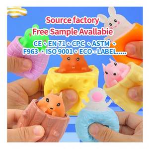 Juguete Sensorial de Compresión de Rata con Temática de Queso, Diseño Divertido, Juego Antiestrés para Niños, Sistema de Recompensas para el Aula, Alivio del Estrés - Product Image 5