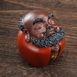 Cendrier Damo Tea Pet en résine peinte à la main, artisanat de qualité supérieure, décoration créative pour la cérémonie du thé, forme irrégulière, pour la maison et le bureau - Product Image 1