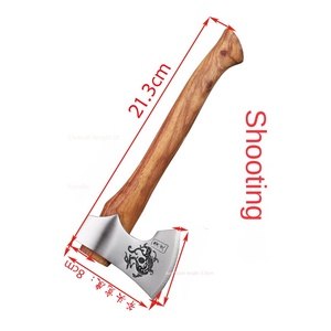 New YF Industrial Grade Dragon Pattern Mountain Camping Fishing Survival Home Collection Gift Small Hand Rose <strong>Wood</strong> 5Cr13Mov <strong>Axe</strong> - Product Image 2