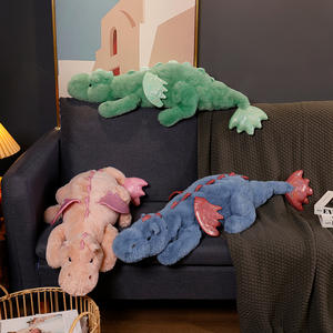 新しいスタイルのカスタム加重ぬいぐるみ動物ぬいぐるみ枕ディノ加重ロングピローギフト用 - Product Image 2