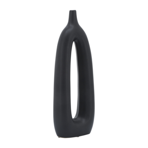 Vaso in ceramica con intaglio ovale cavo, decorazione moderna per soggiorno, camera da letto, tavolo da ufficio - Product Image 3