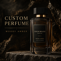 Parfum pour homme Woody Amber, Cologne personnalisée, marque privée, Eau de Parfum OEM, faible MOQ, fournisseur de parfums de luxe, flacon en verre, boîte, bouchon