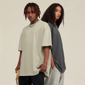T-shirt unisexe surdimensionné en coton 100% tricoté de haute qualité, 260g, respirant, personnalisable pour hommes - Product Image 2