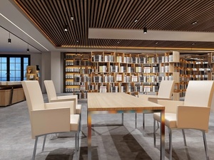 Estanterías de Madera Resistentes para Exhibición de Libros en Librerías, Bibliotecas, Salas de Lectura, Almacenamiento y Exhibición en Interiores Comerciales - Product Image 3