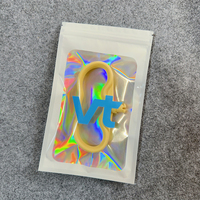 Sacs d'emballage personnalisés refermables avec fermeture à glissière pour fenêtre avant transparente Sacs en mylar avec fenêtre transparente