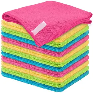 Wholesale Hot Sale Terry Housework Dishcloth Car Cleaning drying wash Cloth Rag Microfiber Kitchen Dish Towel