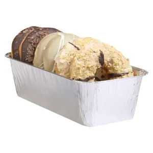 900ml Aluminum Foil Bread Loaf Baking Pans Disposable Aluminium Foil Cake Container