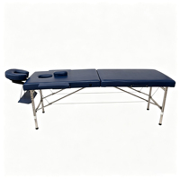 Muebles para salón de belleza y spa, cama portátil de acero inoxidable para pestañas, cama para pestañas, cama de masaje plegable de dos etapas