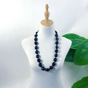 Fashion Artificial Acrylic Hawaiian Kukui <strong>Nut</strong> Leis Wholesale <strong>Necklace</strong> - Product Image 1