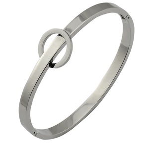 En Acier Inoxydable Plaqué <span class=keywords><strong>Or</strong></span> Rose <span class=keywords><strong>Bracelet</strong></span> <span class=keywords><strong>jonc</strong></span> Ouvert - Product Image 2