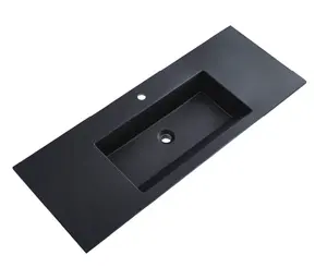 Thin Edge Sinks Bathroom Wash Basin Countertop Sinks / Gel Coat Stone Resin Modern