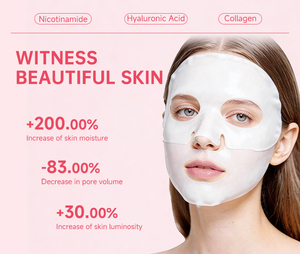 Mascarilla facial de biocolágeno personalizada OEM, mascarilla hidratante antiarrugas para la noche, minimización de poros, reafirmante para el cuidado facial - Product Image 3